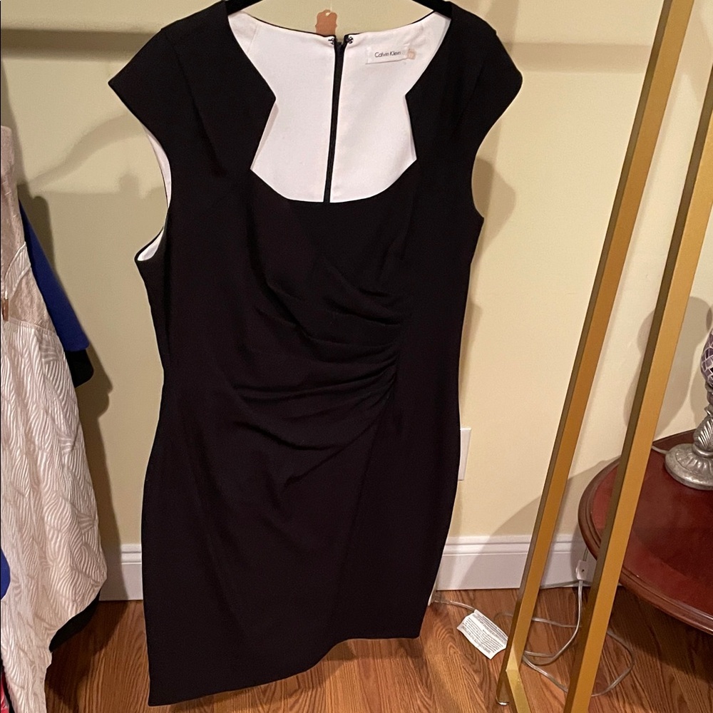 Calvin Klein Black and White Mini Dress